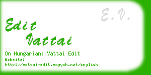 edit vattai business card